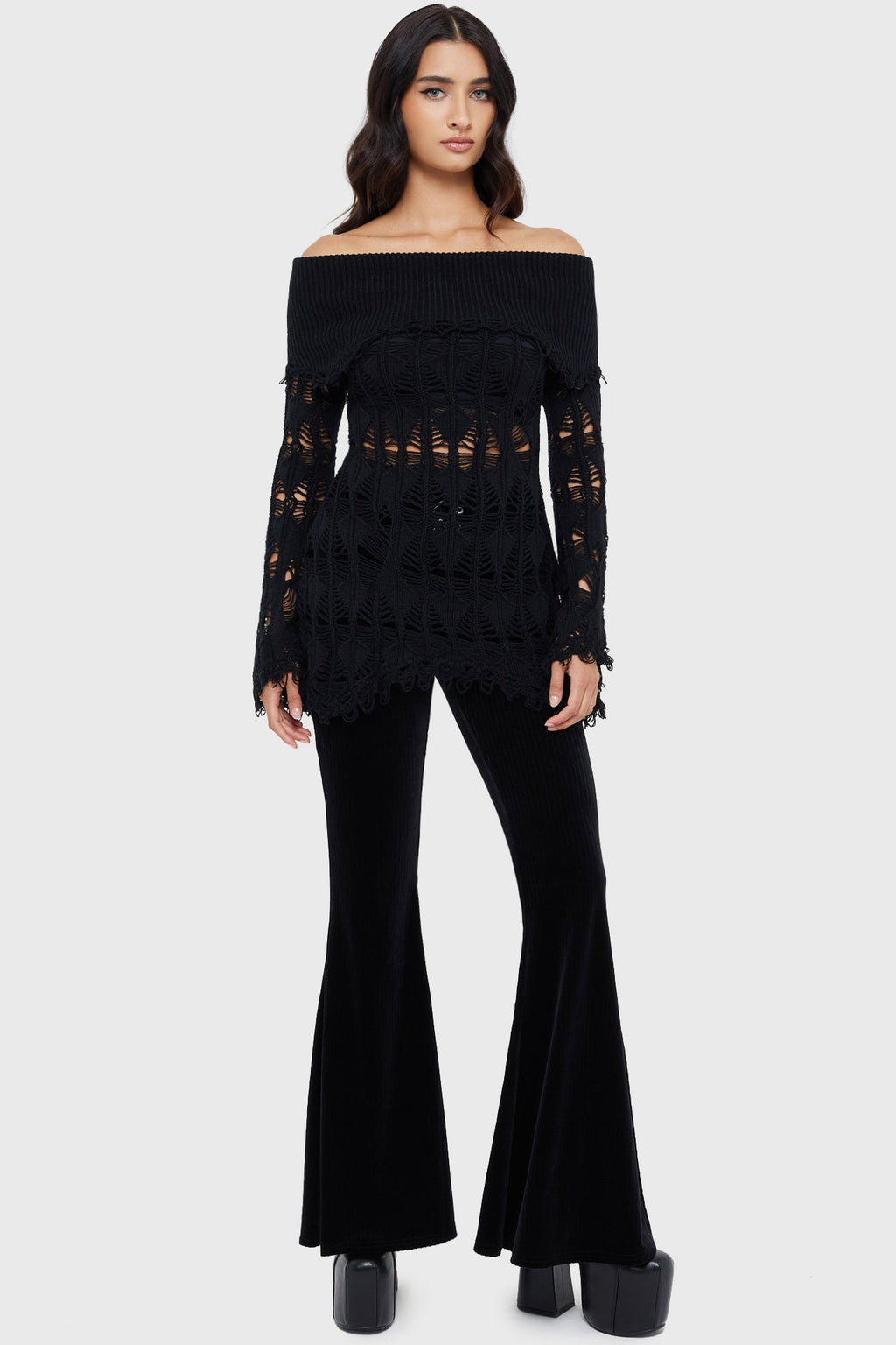 Shadow Wine Sweater BLACK