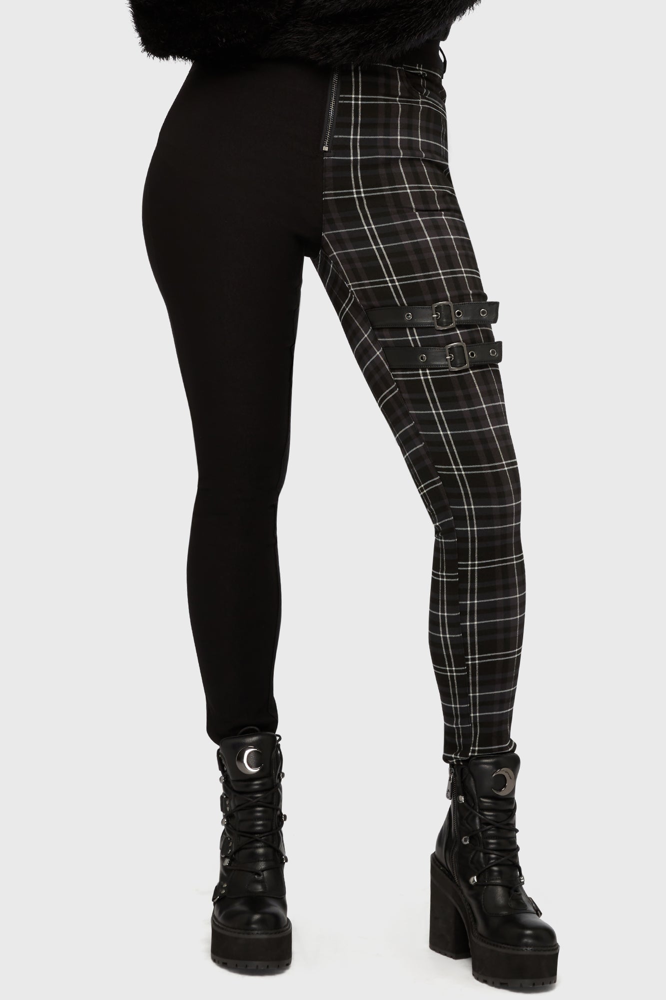 Tartan Riot Trousers GREY