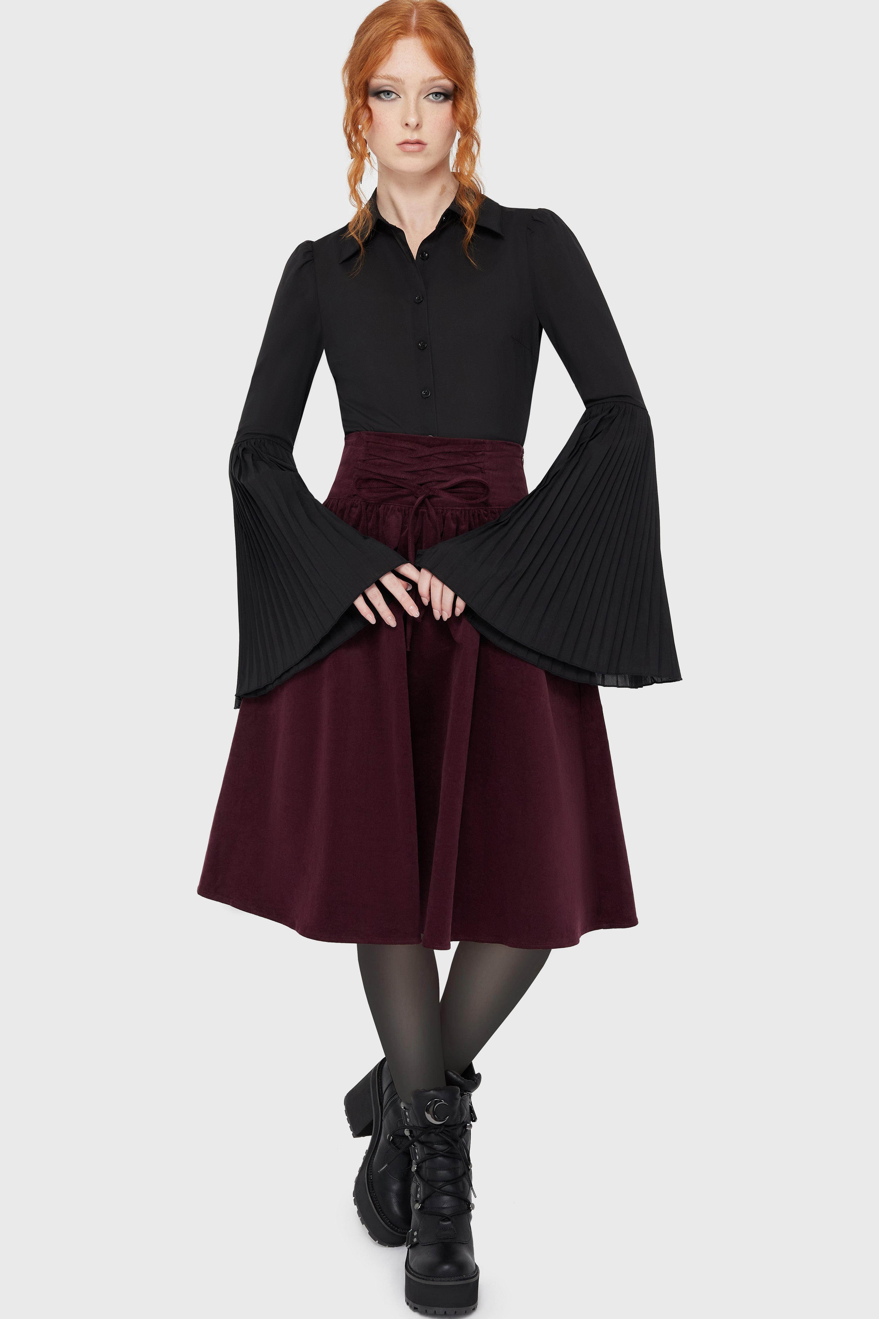 Violet's Ballad Midi Skirt Mauve